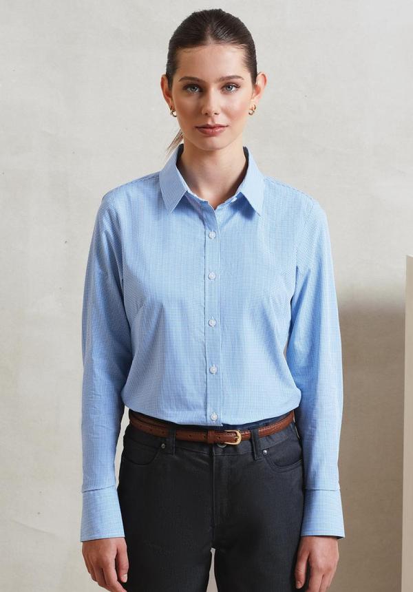 U PR320 - NŐI APRÓKOCKÁS (GINGHAM) HOSSZÚ UJJÚ PAMUT ING