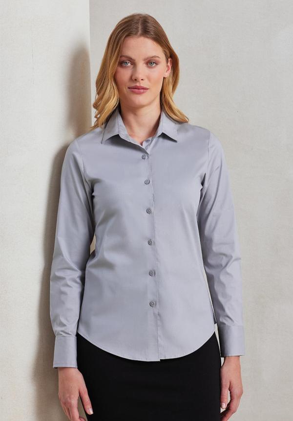 U PR344 - NŐI HOSSZÚ UJJÚ STRETCH PAMUT POPLIN ING