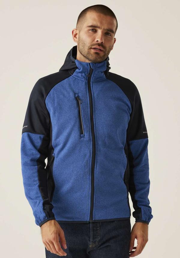 U RETRF620 - X-PRO COLDSPRING II HYBRID PERFORMANCE STRETCH HOODED FLEECE JACKET