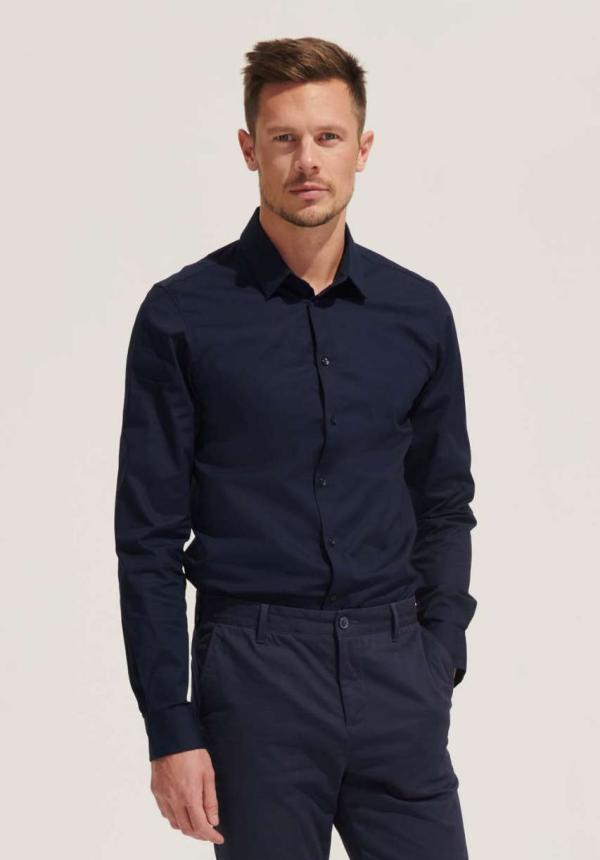 U SO01426 - SOL'S BLAKE MEN - HOSSZÚ UJJÚ STRETCH FÉRFI ING