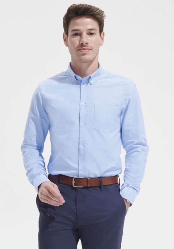 U SO02920 - SOL'S BOSTON FIT - HOSSZÚ UJJÚ OXFORD FÉRFI ING