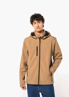 UNISZEX 3 RÉTEGŰ SOFTSHELL KAPUCNIS KABÁT LEVEHETŐ UJJAKKAL