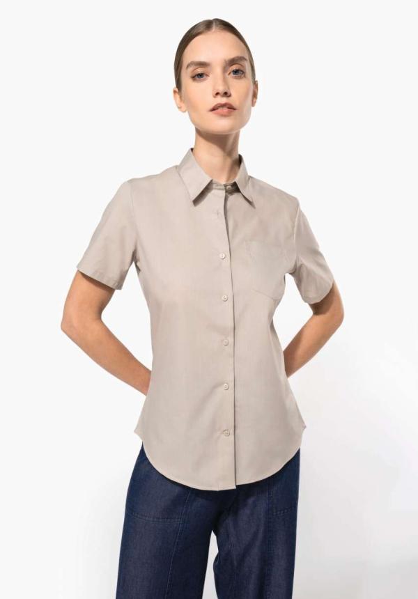 U KA548 - JUDITH - NŐI RÖVID UJJÚ KÖNNYEN KEZELHETŐ POLYCOTTON POPLIN ING
