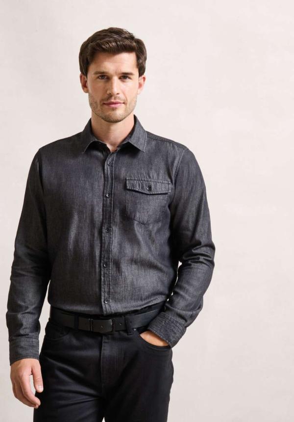 U PR222 - FÉRFI DENIM ING FARMER STÍLUSÚ TŰZÉSSEL