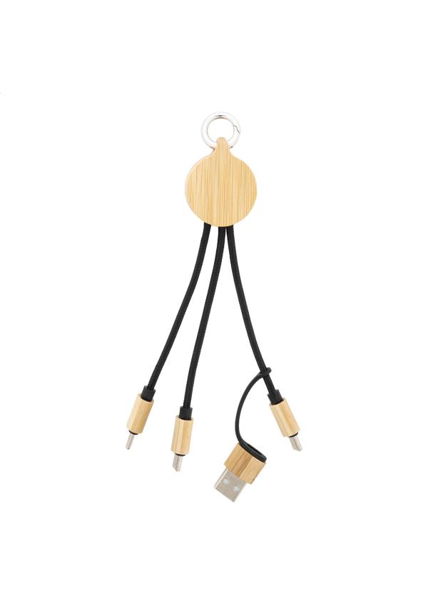 AP AP864068 - Cobbel Mini USB töltőkábel - Natúr / Fekete