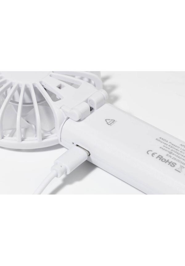 AP AP864125 - Chilly RABS újratölthető kézi ventilátor - Fehér