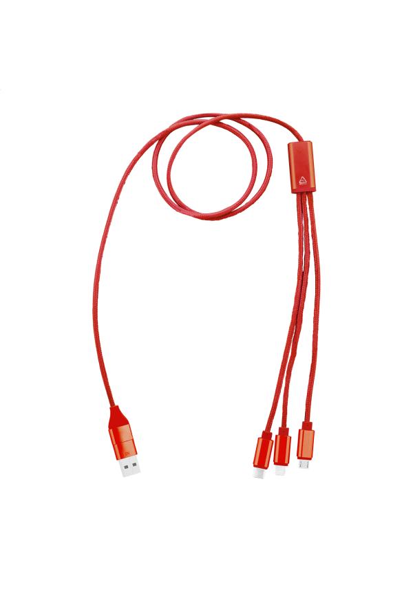 AP AP864059 - Ralong USB töltőkábel - Piros