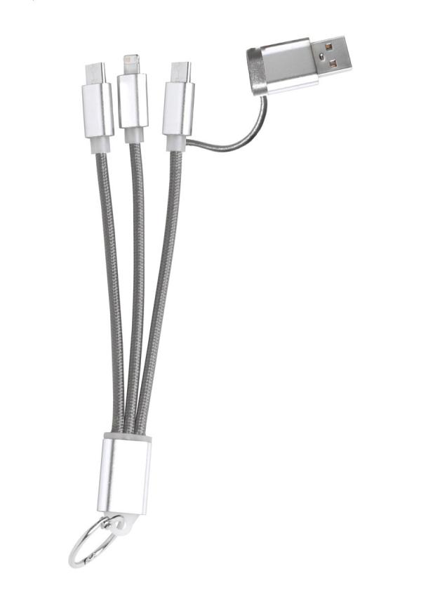 AP AP722111 - Rashort USB töltős kulcstartó - Szürke