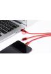 AP AP864127 - Rafob kulcstartós USB töltőkábel - Piros