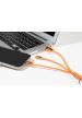 AP AP864127 - Rafob kulcstartós USB töltőkábel - Narancssárga