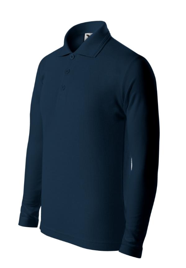 A 241 - Pique Polo LS - tengerészkék