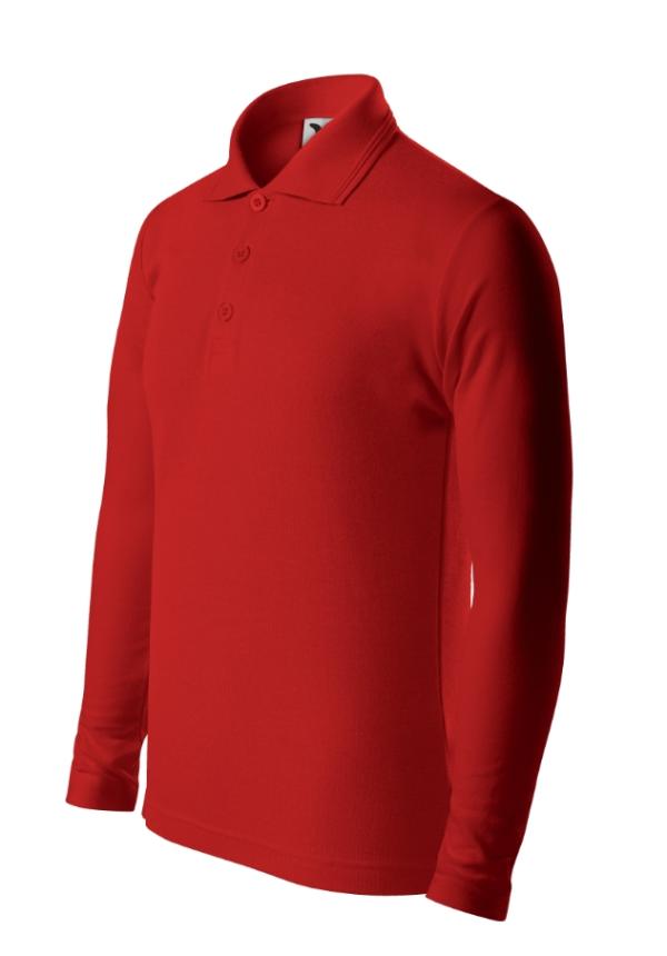 A 241 - Pique Polo LS - piros