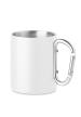 MO MO6918 - Fém bögre karabiner fül 300 ml - Fehér