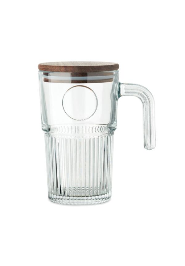 MO MO2751 - Üveg bögre 450 ml - Áttetsző