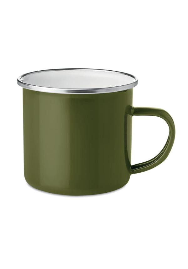 MO MO9756 - Zománcozott fém bögre 350 ml - Zöld
