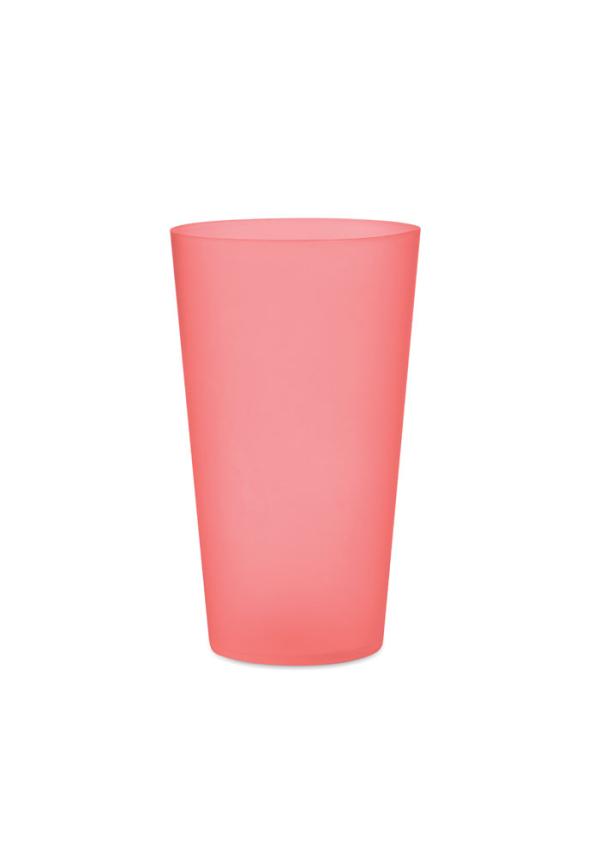 MO MO9907 - Többsz haszn rend.pohár 500ml - Áttetsző Piros
