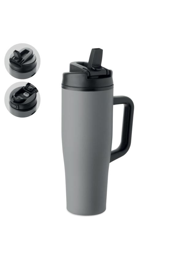 MO MO3213 - Duplafalú pohár 900 ml - Szürke