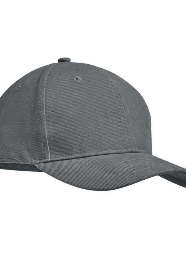 MO MO9643 - 6 panel baseball sapka 270g/m² - Szürke