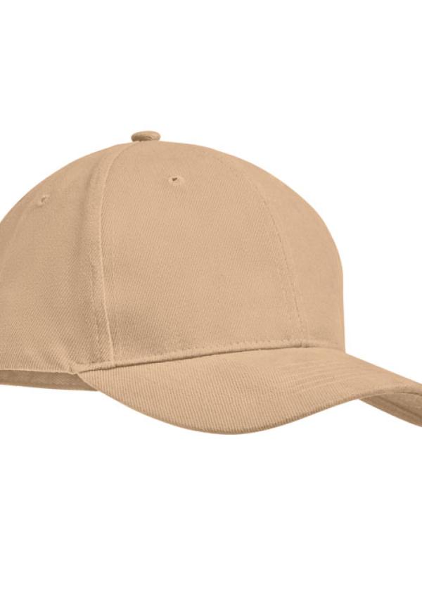 MO MO9643 - 6 panel baseball sapka 270g/m² - Bézs