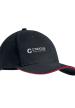 MO MO9643 - 6 panel baseball sapka 270g/m² - Fekete/Piros