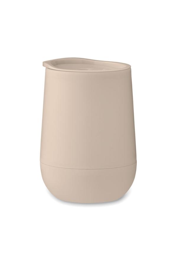 MO MO2444 - PP duplafalú pohár 300 ml - Bézs