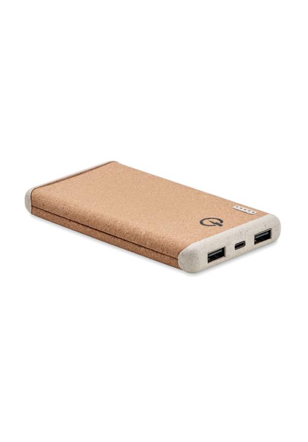 MO MO6844 - 10000 mAh vez.nélk. powerbank - Bézs