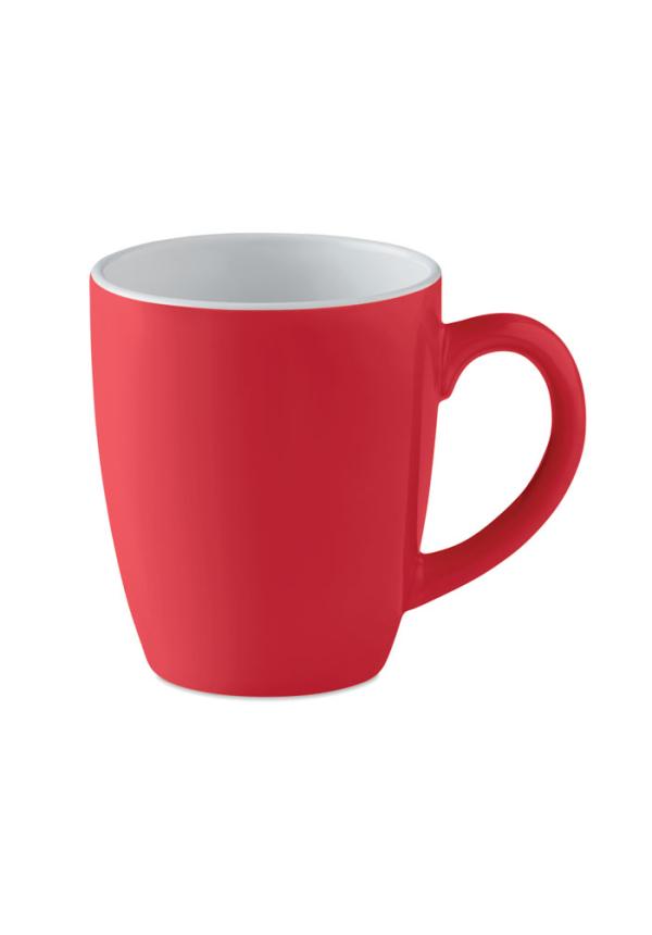 MO MO9242 - Színes kerámia bögre, 290 ml - Piros