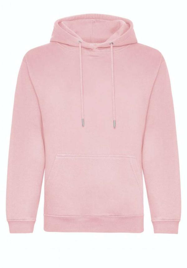 U AWJH201 - ORGANIKUS PAMUT KAPUCNIS PULÓVER - Baby Pink