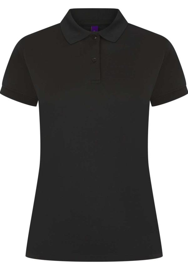U HN476 - LADIES COOLPLUS POLO SHIRT - Black U HN476 - LADIES COOLPLUS POLO SHIRT - Black