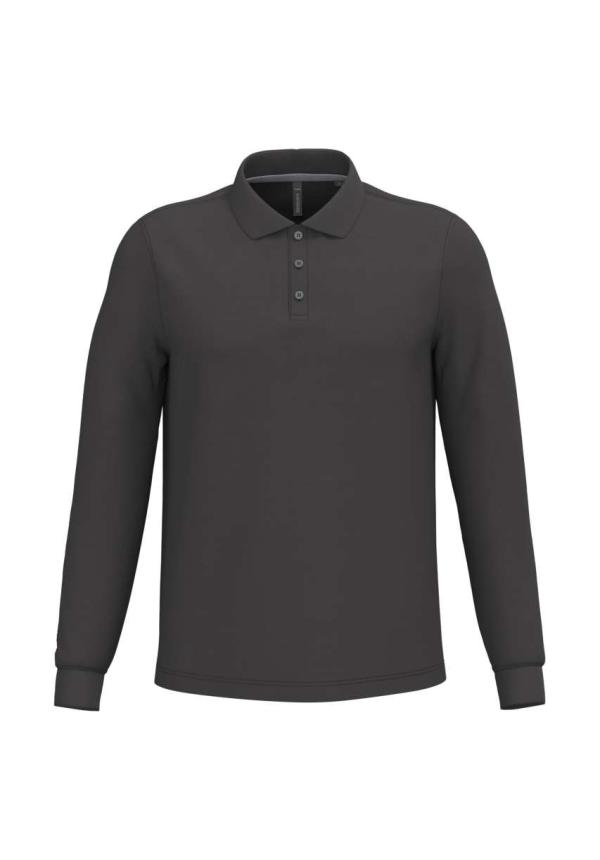 U KA243 - FÉRFI HOSSZÚ UJJÚ PIQUÉ GALLÉROS PÓLÓ - Dark Grey U KA243 - FÉRFI HOSSZÚ UJJÚ PIQUÉ GALLÉROS PÓLÓ - Dark Grey