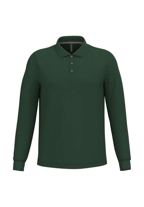 U KA243 - FÉRFI HOSSZÚ UJJÚ PIQUÉ GALLÉROS PÓLÓ - Forest Green U KA243 - FÉRFI HOSSZÚ UJJÚ PIQUÉ GALLÉROS PÓLÓ - Forest Green