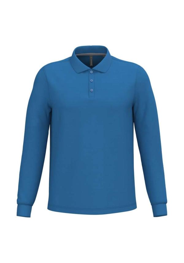 U KA243 - FÉRFI HOSSZÚ UJJÚ PIQUÉ GALLÉROS PÓLÓ - Light Royal Blue U KA243 - FÉRFI HOSSZÚ UJJÚ PIQUÉ GALLÉROS PÓLÓ - Light Royal Blue