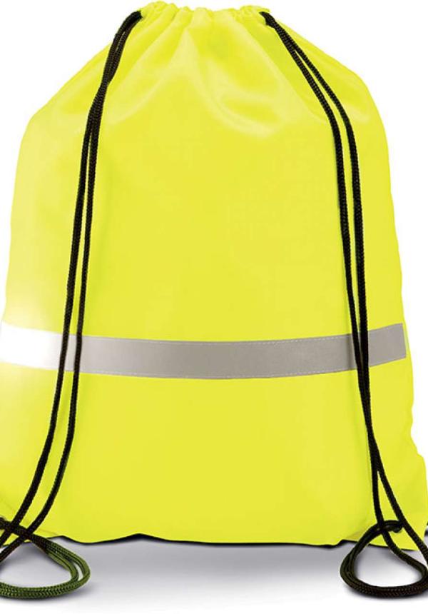 U KI0109 - HÚZÓZSINÓROS HÁTIZSÁK - Fluorescent Yellow