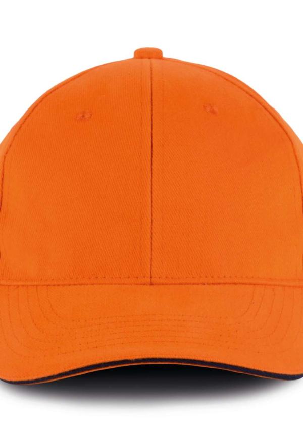 U KP011 - ORLANDO 6 PANELES SAPKA - Orange/Navy