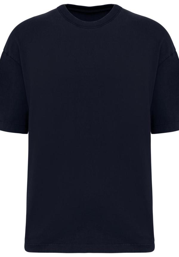U NS326 - FÉRFI OVERSIZED MOSOTT HATÁSÚ PÓLÓ - Washed Navy Blue