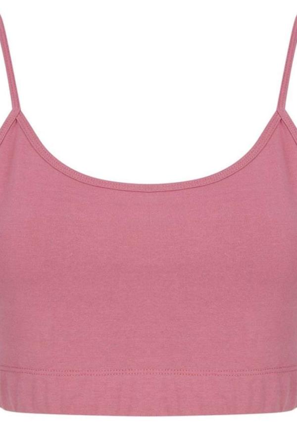 U SFK230 - fENNTARTHATÓ FORRÁSBÓL SZÁRMAZÓ PÁNTOS NŐI CROP TOP - Dusky Pink U SFK230 - fENNTARTHATÓ FORRÁSBÓL SZÁRMAZÓ PÁNTOS NŐI CROP TOP - Dusky Pink