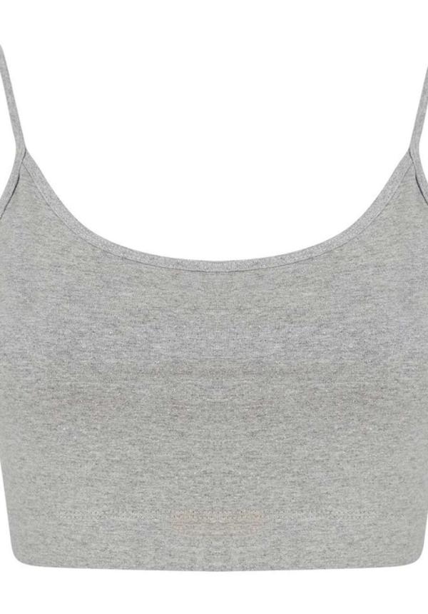 U SFK230 - fENNTARTHATÓ FORRÁSBÓL SZÁRMAZÓ PÁNTOS NŐI CROP TOP - Heather Grey U SFK230 - fENNTARTHATÓ FORRÁSBÓL SZÁRMAZÓ PÁNTOS NŐI CROP TOP - Heather Grey