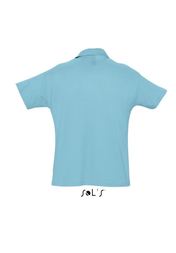 U SO11342 - SOL'S SUMMER II - FÉRFI GALLÉROS PÓLÓ - Atoll Blue