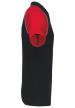 U KA226 - BASEBALL KONTRASZTOS GALLÉROS PÓLÓ - Black/Red