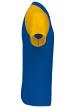 U KA226 - BASEBALL KONTRASZTOS GALLÉROS PÓLÓ - Royal Blue/Yellow