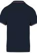 U KA250 - FÉRFI RÖVID UJJÚ GALLÉROS PÓLÓ - Navy/Wine/White