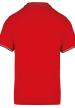 U KA250 - FÉRFI RÖVID UJJÚ GALLÉROS PÓLÓ - Red/Navy/White