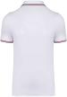 U KA250 - FÉRFI RÖVID UJJÚ GALLÉROS PÓLÓ - White/Navy/Red