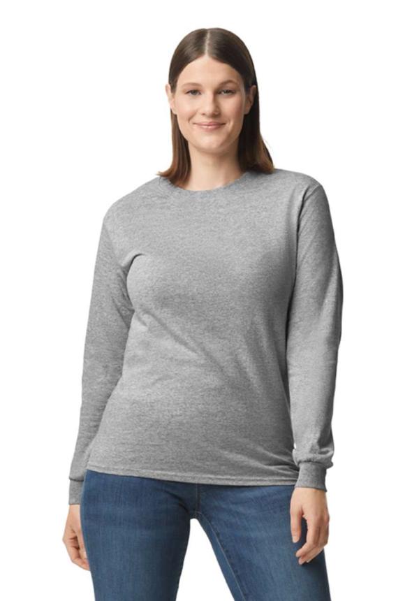 U GI5400 - GILDAN® HEAVY COTTON™ FELNŐTT HOSSZÚ UJJÚ PÓLÓ - Sport Grey