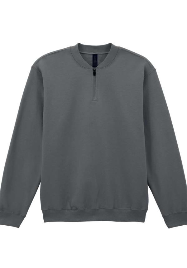 U GISF008 - SOFTSTYLE™ MIDWEIGHT FELNŐTT 1/4 CIPZÁRAS PULÓVER - Charcoal U GISF008 - SOFTSTYLE™ MIDWEIGHT FELNŐTT 1/4 CIPZÁRAS PULÓVER - Charcoal
