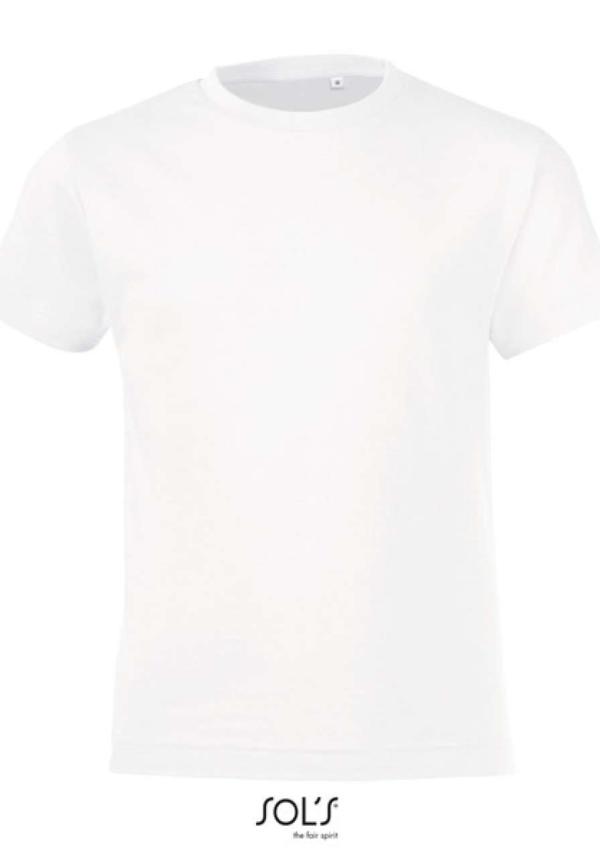U SO01183 - SOL'S REGENT FIT - KÖRNYAKAS GYERMEK PÓLÓ - White