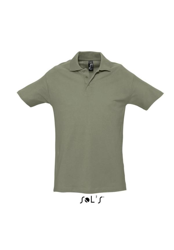 U SO11362 - SOL'S SPRING II - FÉRFI PIQUE GALLÉROS PÓLÓ - Khaki