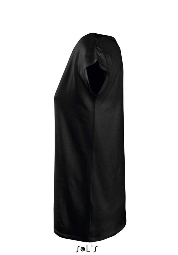 U SO11398 - SOL'S MARYLIN - NŐI RÖVID UJJÚ HOSSZÚ KIMONÓ PÓLÓ - Deep Black