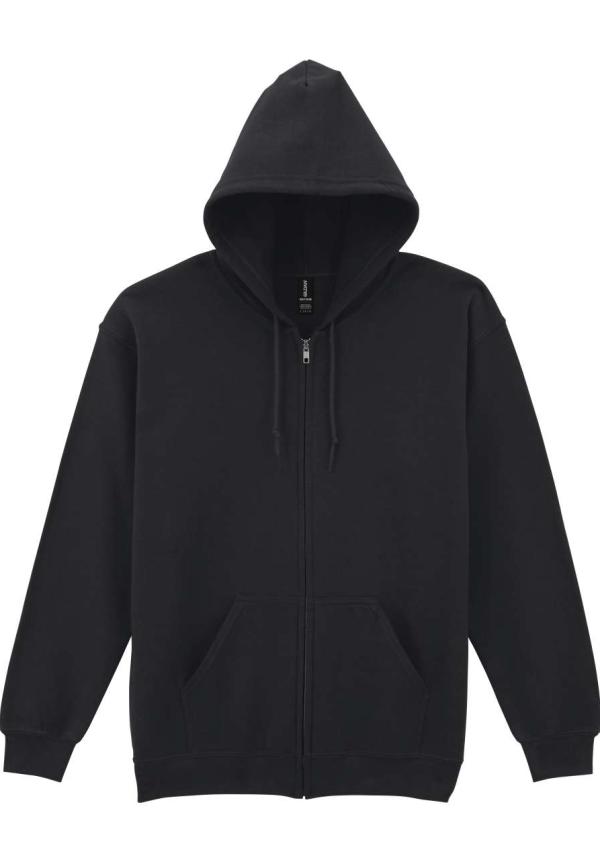 U GI18600 - HEAVY BLEND™ FELNŐTT VÉGIG CIPZÁRAS KAPUCNIS PULÓVER - Black U GI18600 - HEAVY BLEND™ FELNŐTT VÉGIG CIPZÁRAS KAPUCNIS PULÓVER - Black