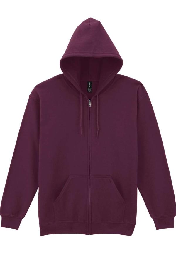 U GI18600 - HEAVY BLEND™ FELNŐTT VÉGIG CIPZÁRAS KAPUCNIS PULÓVER - Maroon U GI18600 - HEAVY BLEND™ FELNŐTT VÉGIG CIPZÁRAS KAPUCNIS PULÓVER - Maroon
